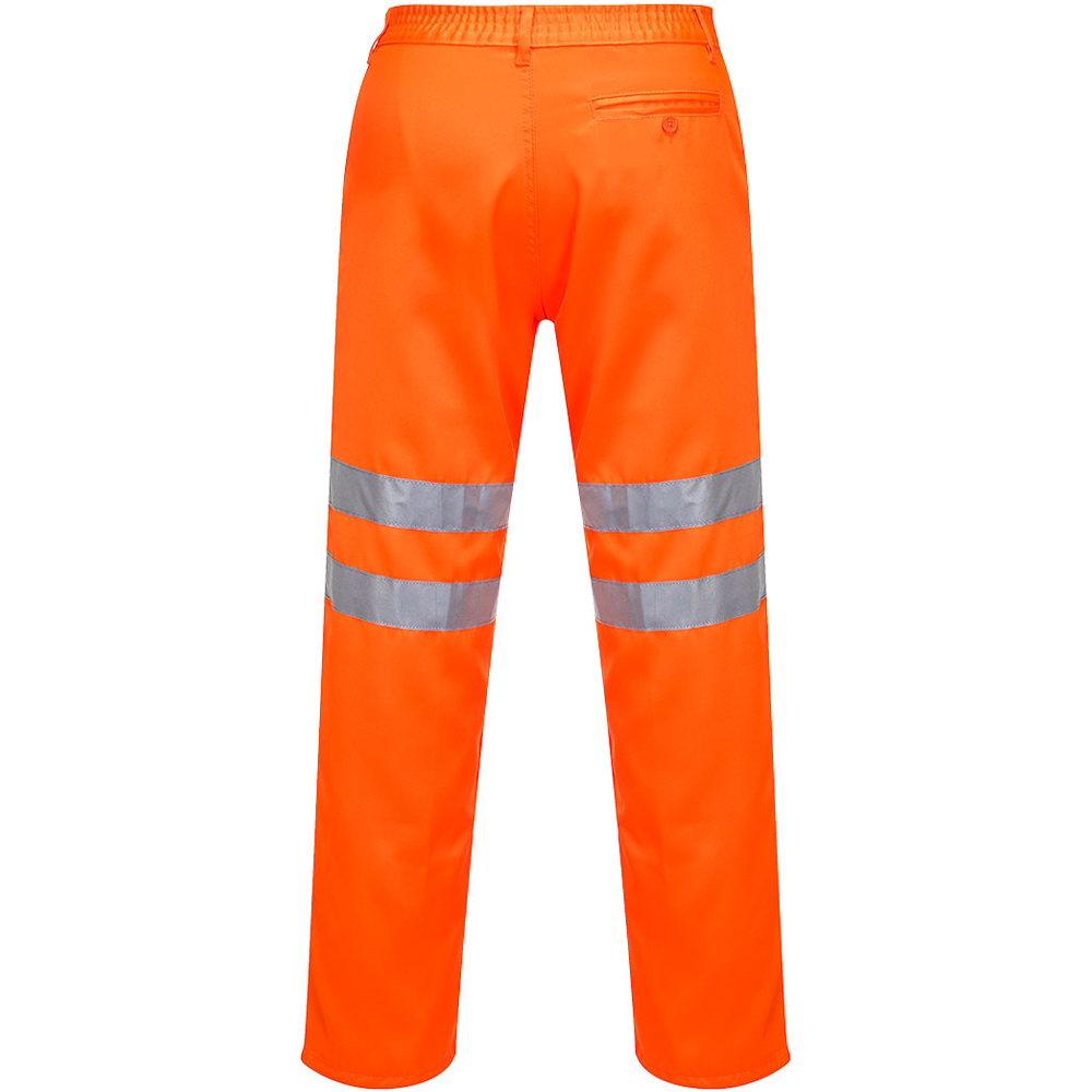 Portwest GORT3279/EN471 high vis poly-cotton Rail Traffic work trouser #RT45 